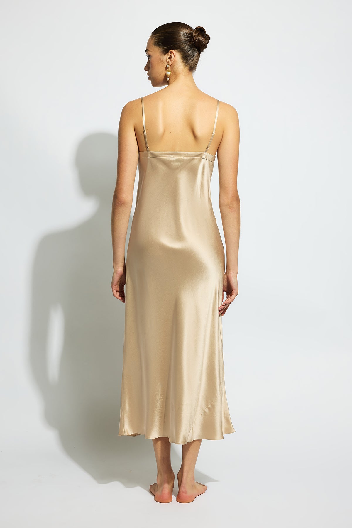 The Silk Slip By GINIA In Mink