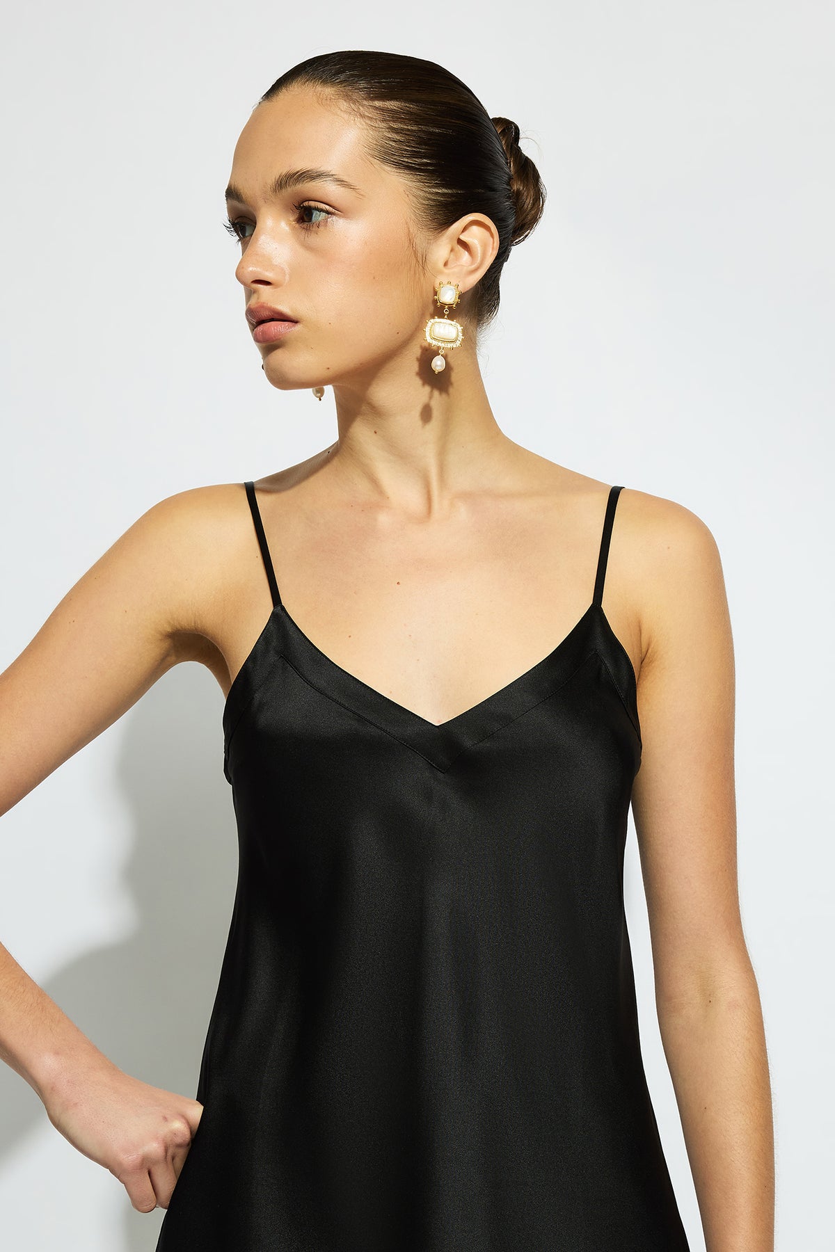 The Silk Cami By GINIA In Black