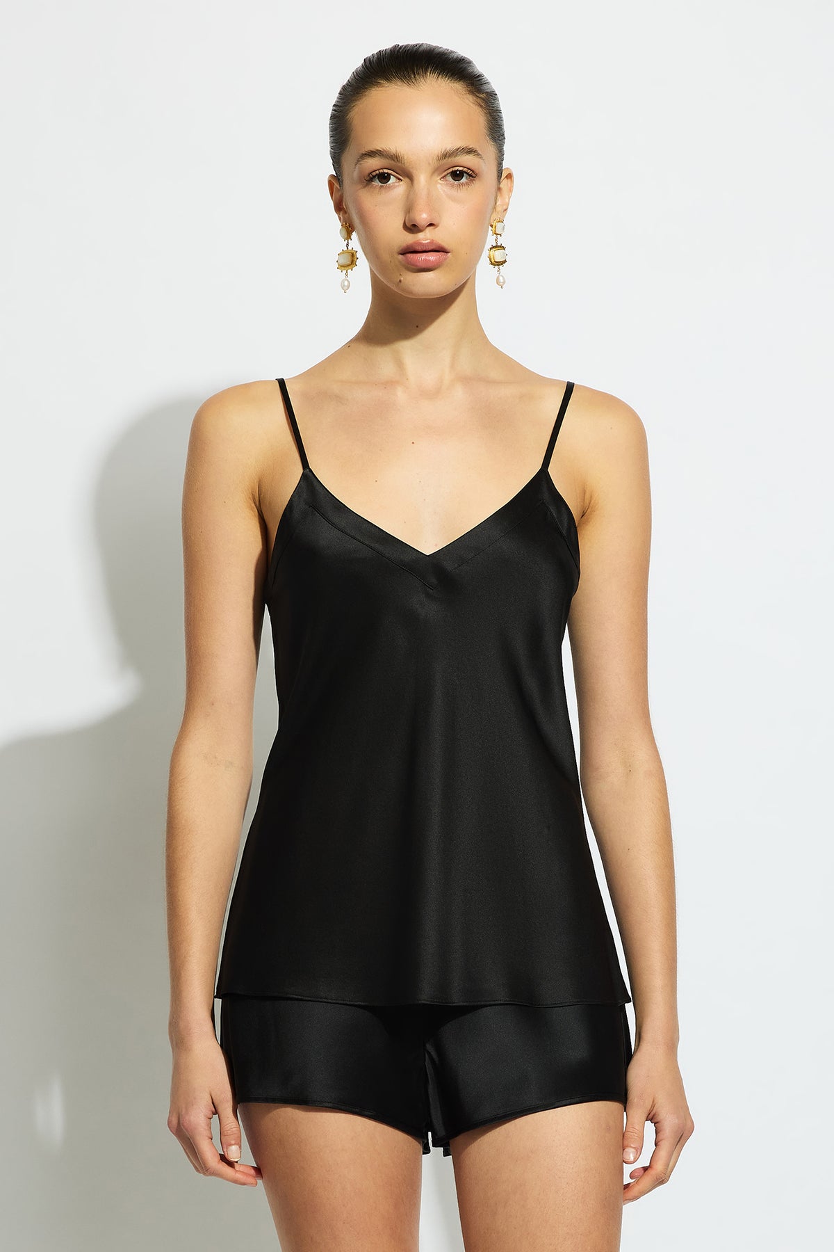 The Silk Cami By GINIA In Black