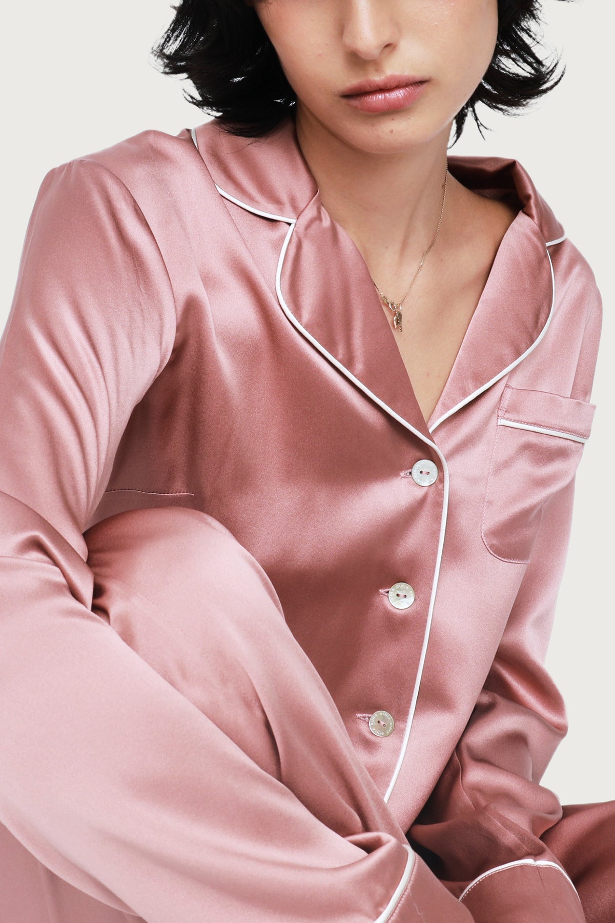 The Fine Finishes Pyjama By GINIA In Mauve