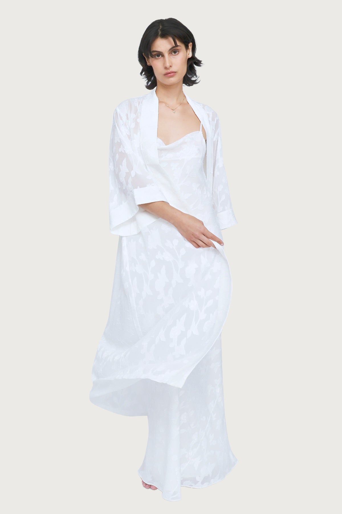 Valentina Robe by Ginia in White 