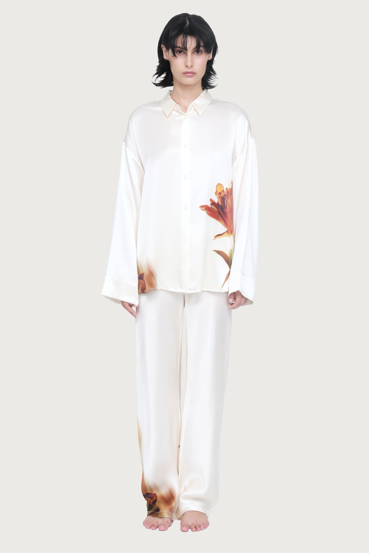 The Valentina Pyjama By GINIA In Neutral Floral